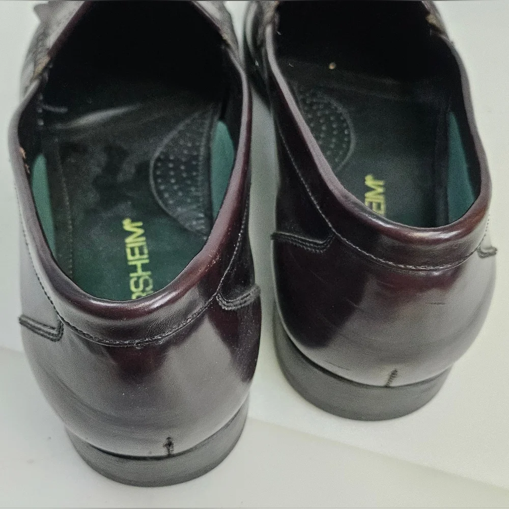 Florsheim Designer Collection Burgundy Loafer Mens‎ Size 12 D Slip On Leather